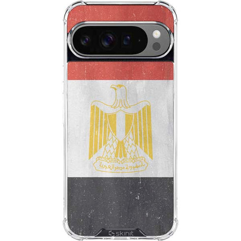 Egypt Flag Distressed Google Pixel 10 Pro Clear Case